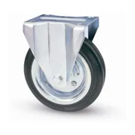 RUOTA INDUSTRIALE D 100 MM GOMMA 80/A PIASTRA FIS