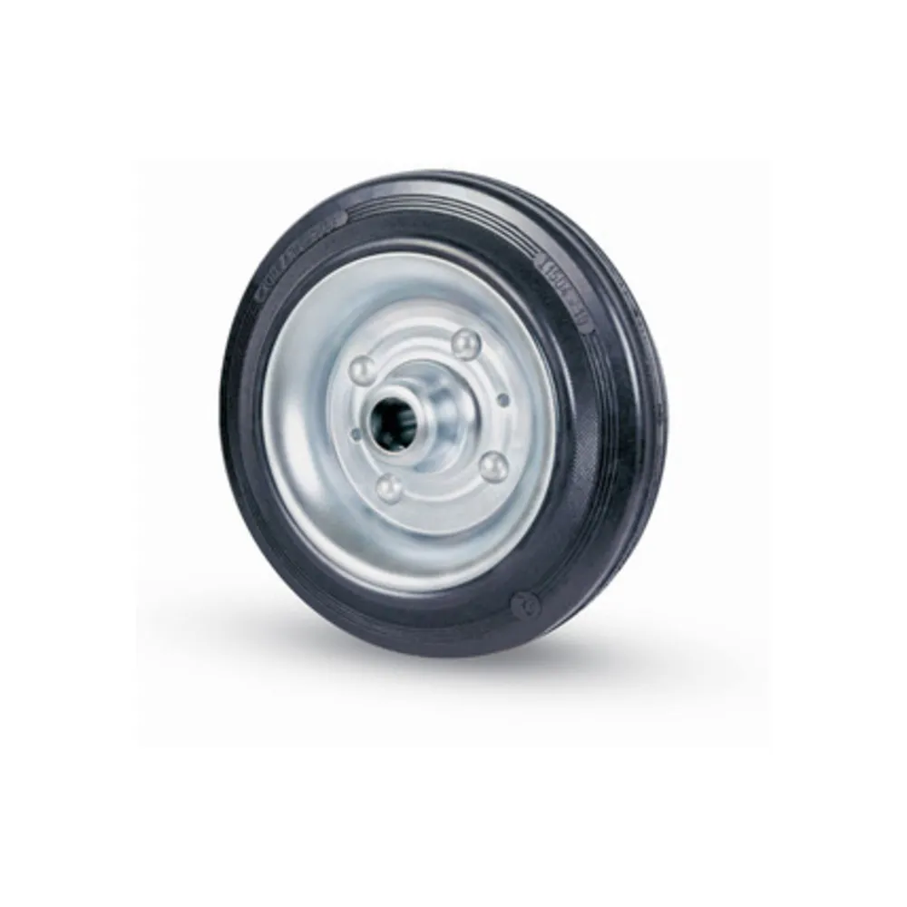 RUOTA INDUSTRIALE D 180 MM GOMMA 112 C/CUSCINET