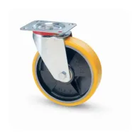RUOTA POLIURETANO D 125X25 MM 22 PIASTRA GIREVOLE