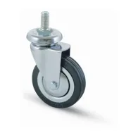 RUOTA CARRELLO D  80 MM GOMMA 155/B PERNO 12MA (4