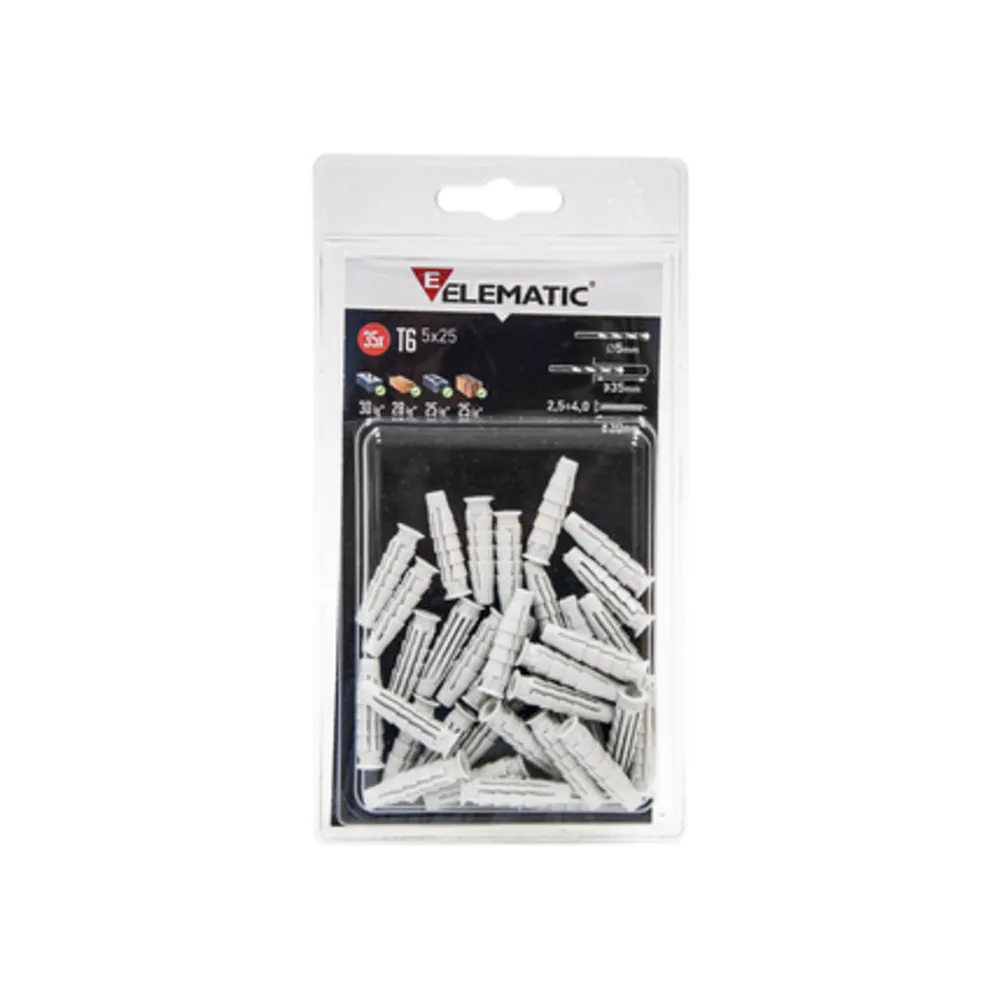 ELEMATIC BLISTER TASSELLO T6/VA  8X40 MM VITE 10+10 PZ* (10
