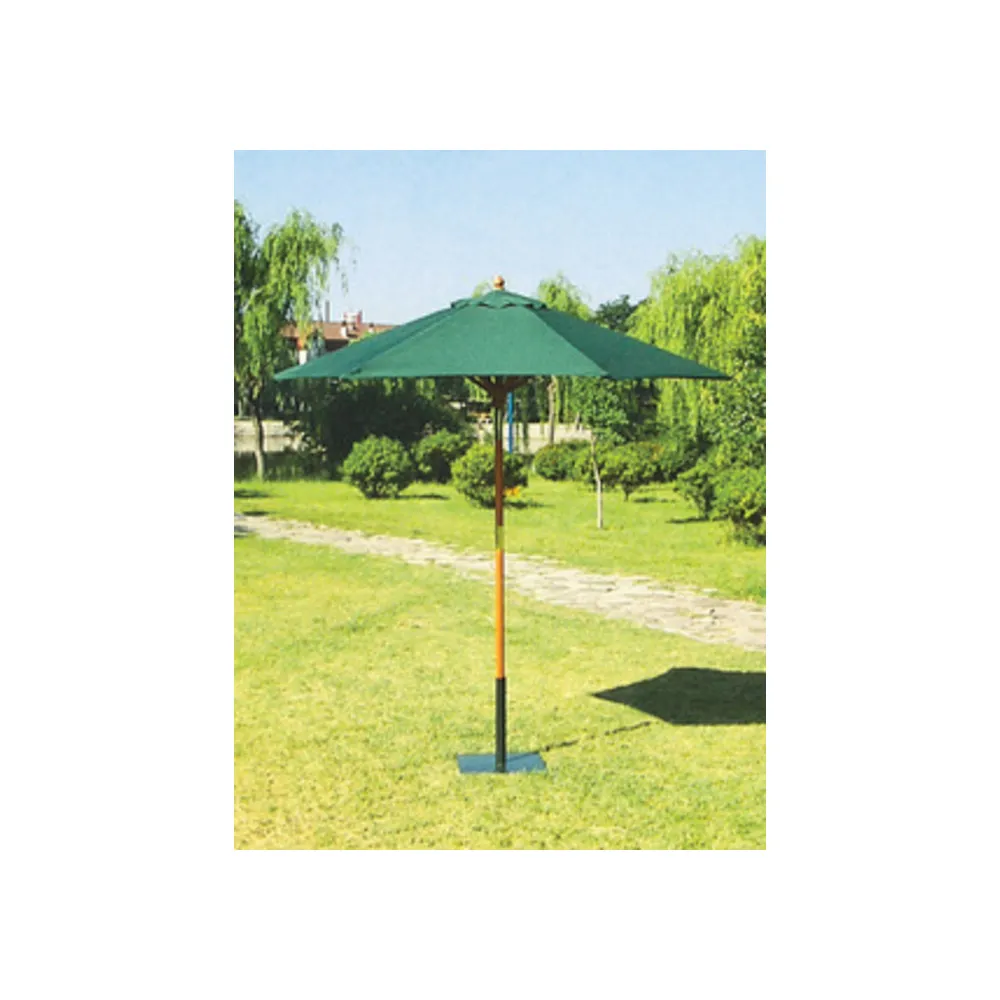 C OMBRELLONE IN LEGNO TONDO PALO 38 D 250CM VERDE C OMBRELLONE IN LEGNO TONDO PALO 38 D 250CM VERDE