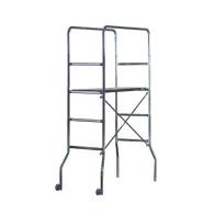 TRABATTELLO ACCIAIO ZINC TRIO 60X130XH188 CM