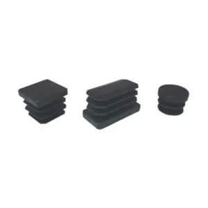 PUNTALE ALETTATO TONDO 22 MM PLASTICA NERO (250