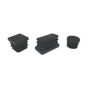 PUNTALE ALETTATO TONDO 32 MM PLASTICA NERO (100