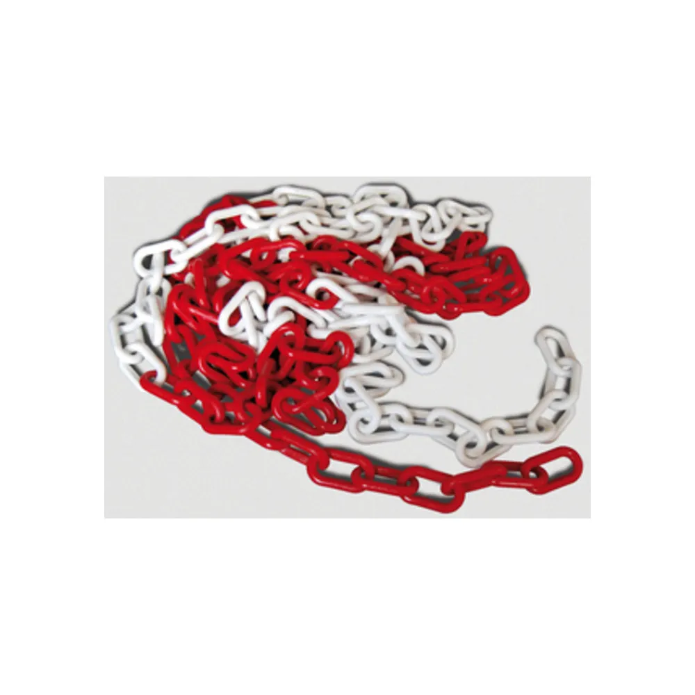 CATENA PLASTICA BIANCO ROSSO D 6 MM DA 25 M