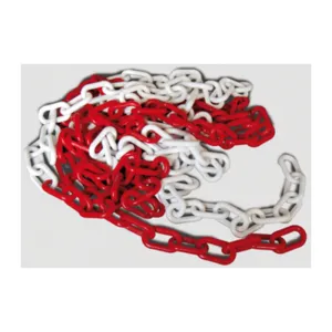 CATENA PLASTICA BIANCO ROSSO D 6 MM DA 25 M