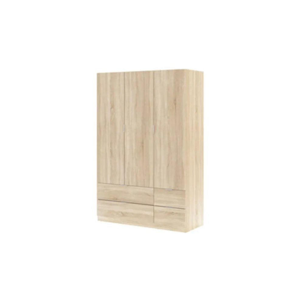 KIT ARMADIO 3 ANTE + 4 CASSETTI 135X52X200H ROVERE KIT ARMADIO 3 ANTE + 4 CASSETTI 135X52X200H ROVERE