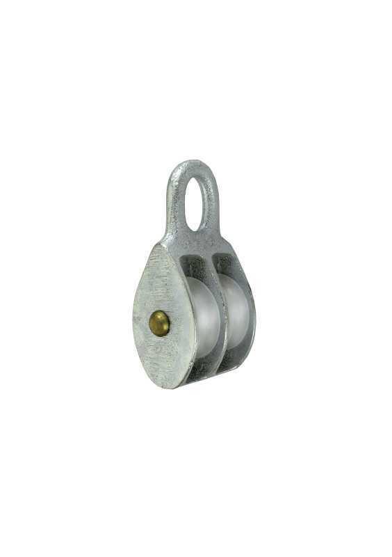 2-groove pulley made of zinc alloy and polyamide