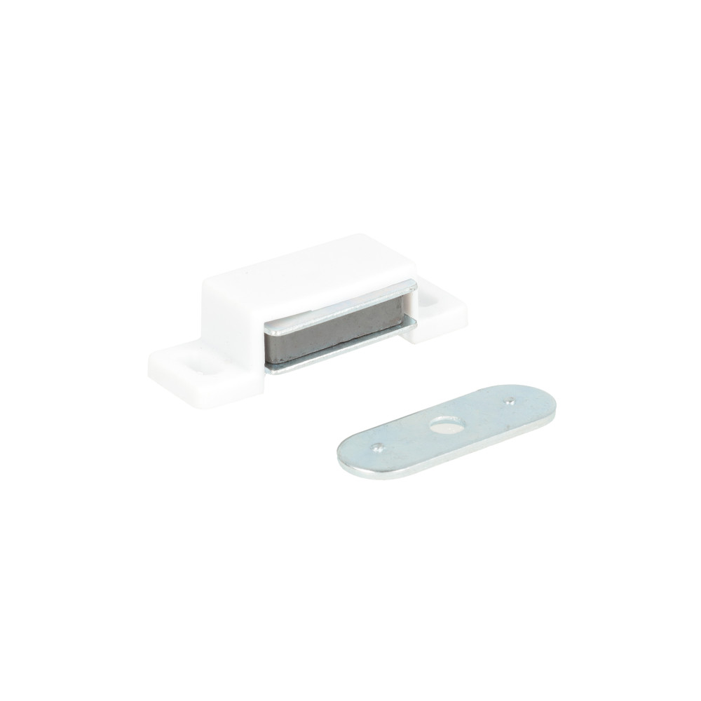 White magnetic closures with 4 kg force to apply. 2 pcs.