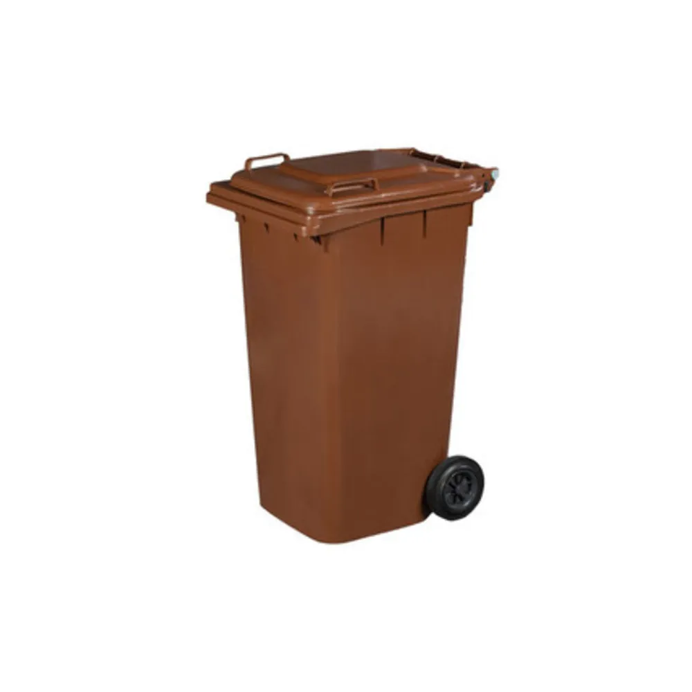PATTUMIERA 240 L C/RUOTE MARRONE MP