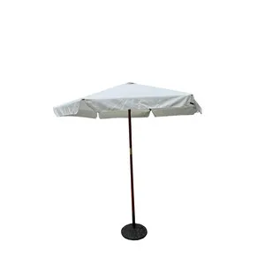 C OMBRELLONE IN LEGNO TONDO PALO 38 D 250CM BIANCO