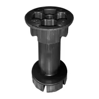 PIEDINO REGOLABILE PLASTICA D30X100MM NERO CF 4 PZ