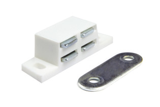 White magnetic closures to...