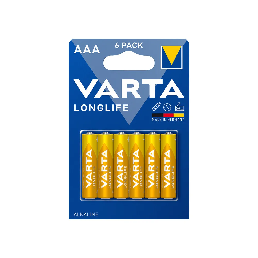 VARTA BATT LONGLIFE ALCALINA MINISTILO BL 6 PZ (20 VARTA BATT LONGLIFE ALCALINA MINISTILO BL 6 PZ (20