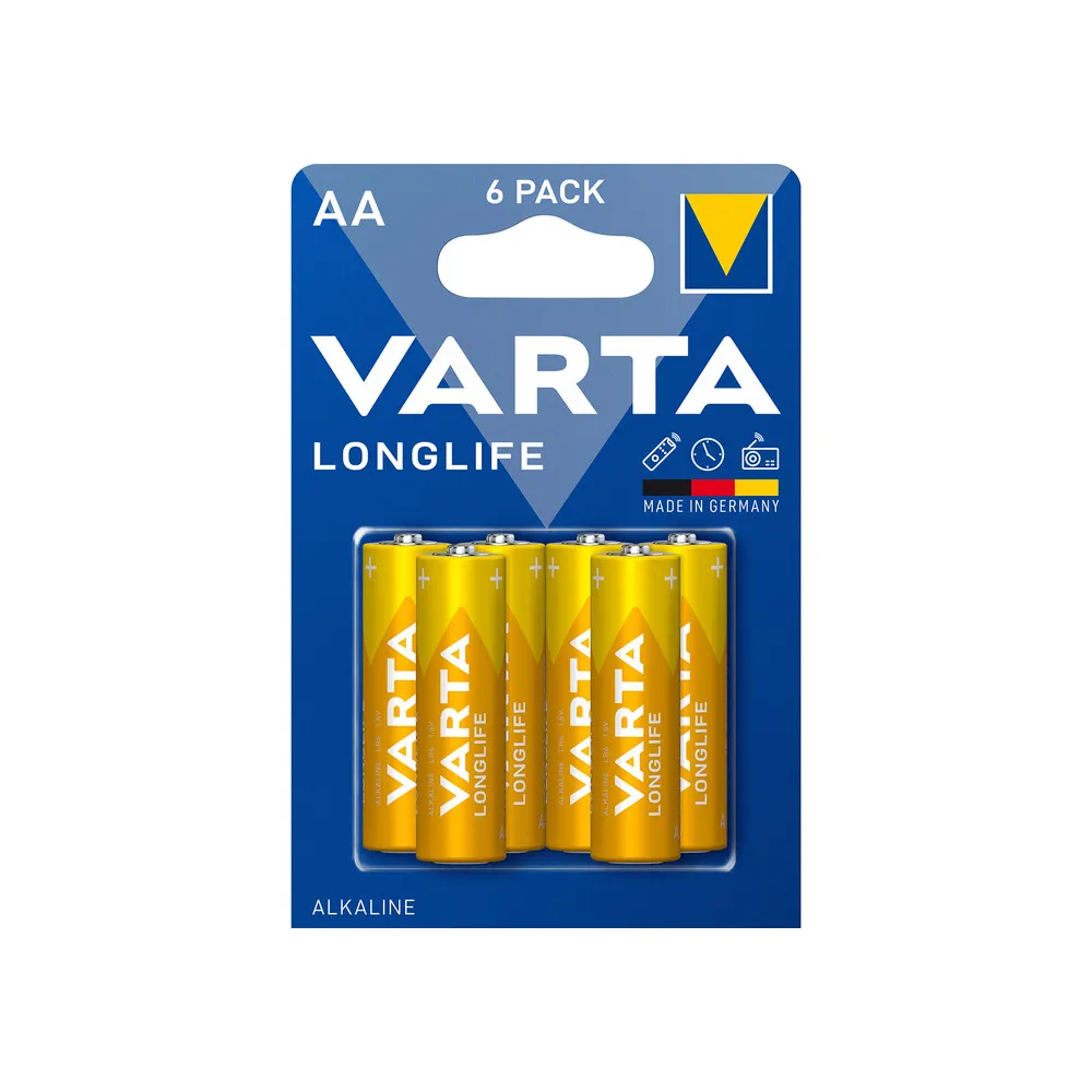 VARTA BATT LONGLIFE ALCALINA STILO BL 6 PZ (20 VARTA BATT LONGLIFE ALCALINA STILO BL 6 PZ (20