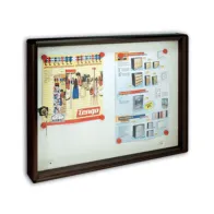 BACHECA FONDO MAGNETICO ALUBOX BC2 55X5X40 GR