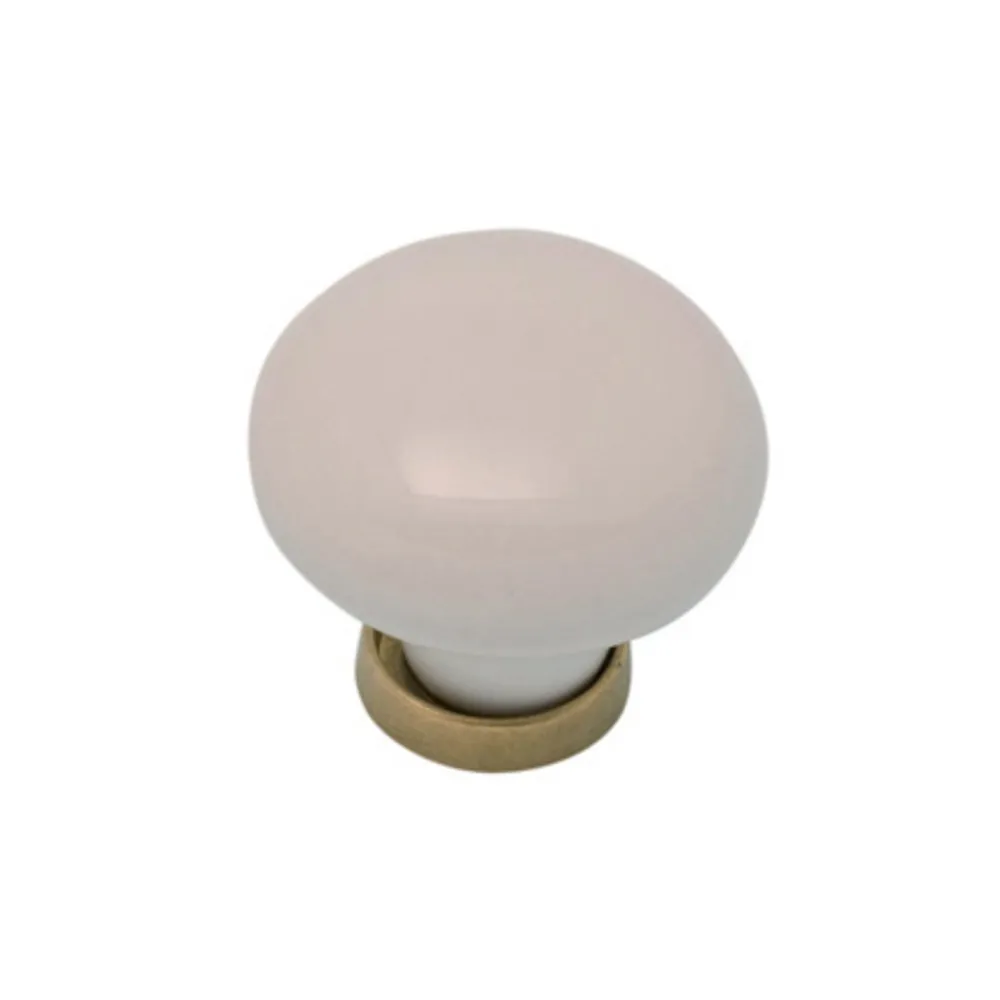 POMOLO PORCELLANA TONDO C/BASE F/ 3 31X26 MM** (25