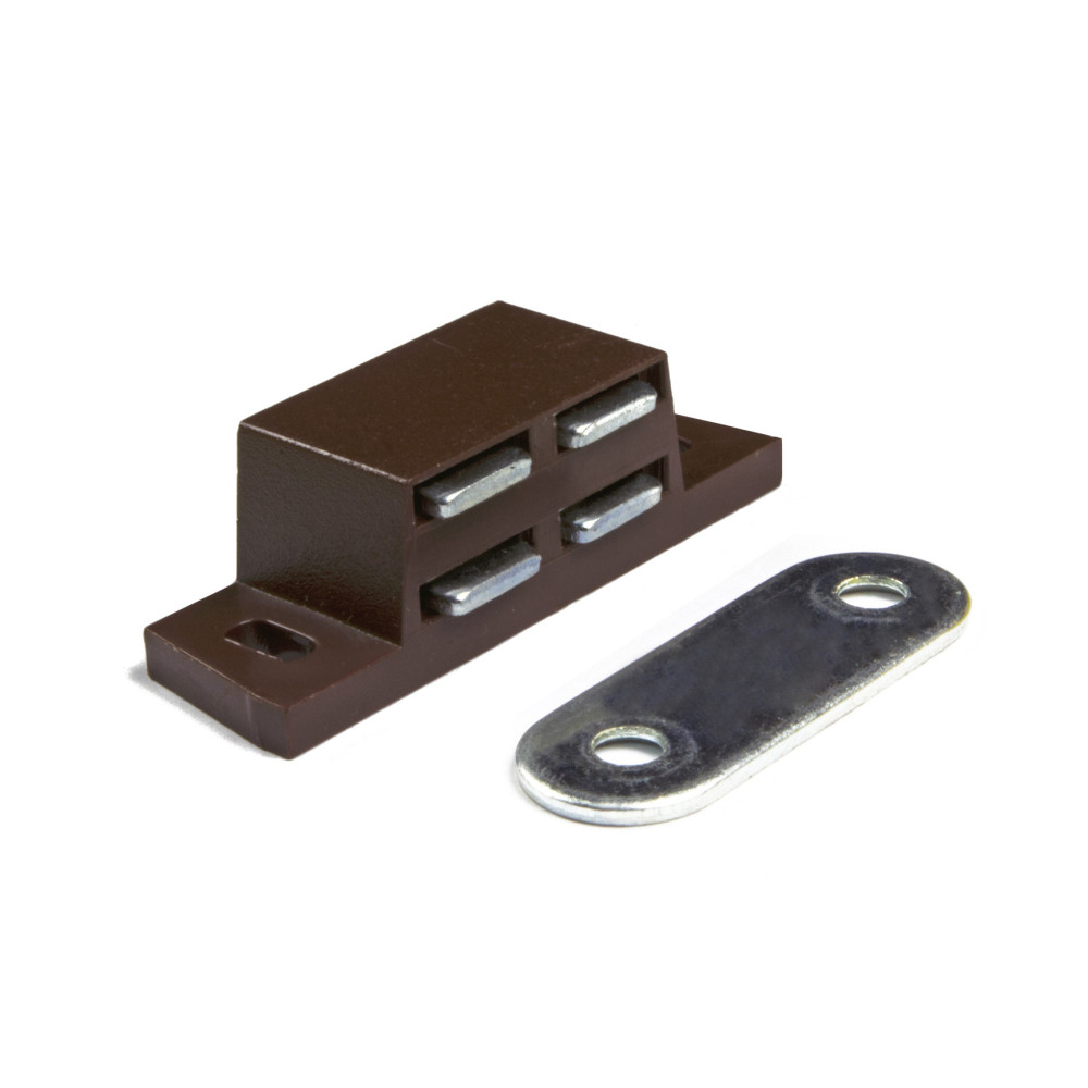 Brown magnetic closures to apply 5 kg force. 2 pcs.