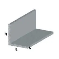 PROFILO ARGENTO H.100 CM ANGOLARE 25X25X1 MM* (5