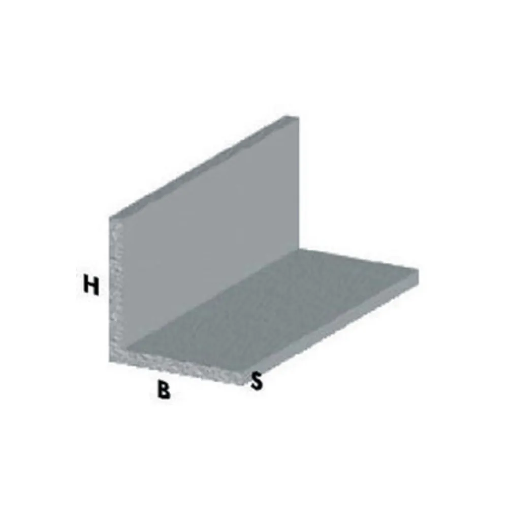 PROFILO ARGENTO H.100 CM ANGOLARE 25X25X1 MM* (5