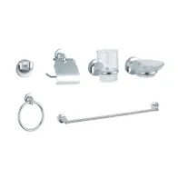 SERIE BAGNO TONDO CROMO 6 PZ*