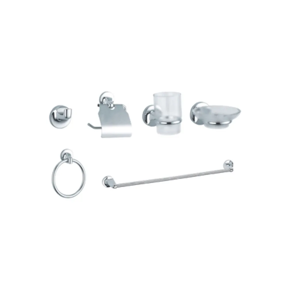 SERIE BAGNO TONDO CROMO 6 PZ* SERIE BAGNO TONDO CROMO 6 PZ*