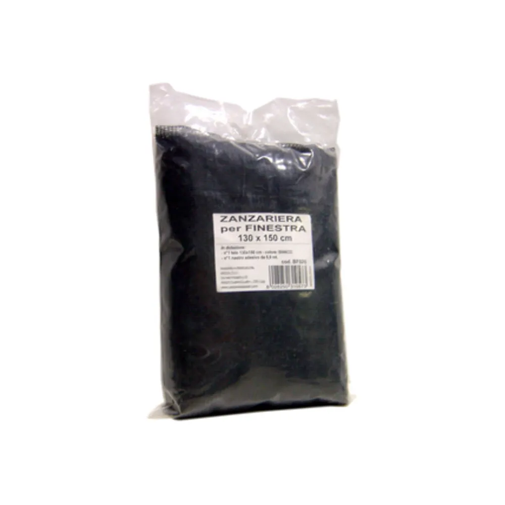 ZANZARIERA POLIESTERE FINESTRA 130X150 CM NERO (10