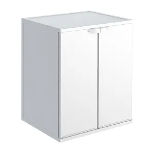 KIT COPRILAVATRICE RESINA 68X64XH88 CM BIANCO