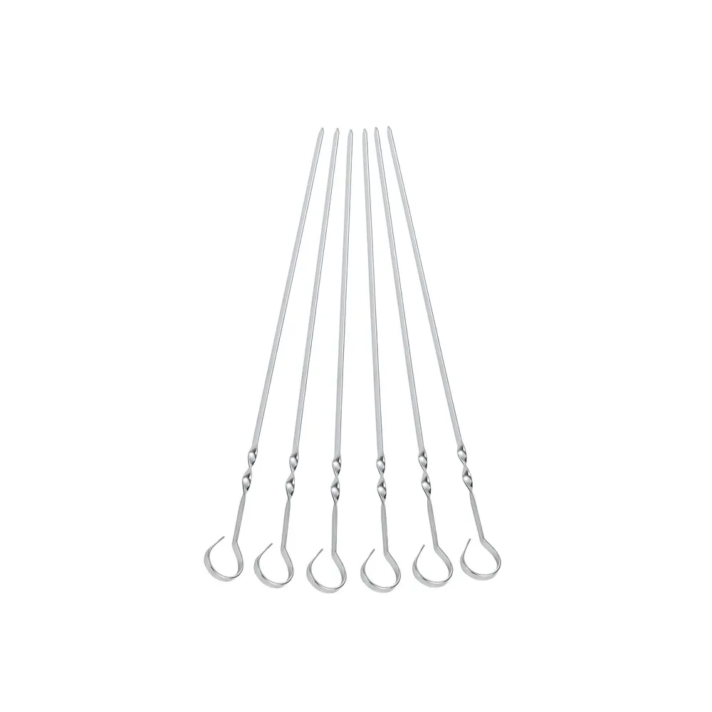 SPIEDINI P/BARBECUE 35 CM INOX AISI430 6 PZ SPIEDINI P/BARBECUE 35 CM INOX AISI430 6 PZ