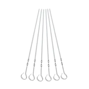 SPIEDINI P/BARBECUE 35 CM INOX AISI430 6 PZ