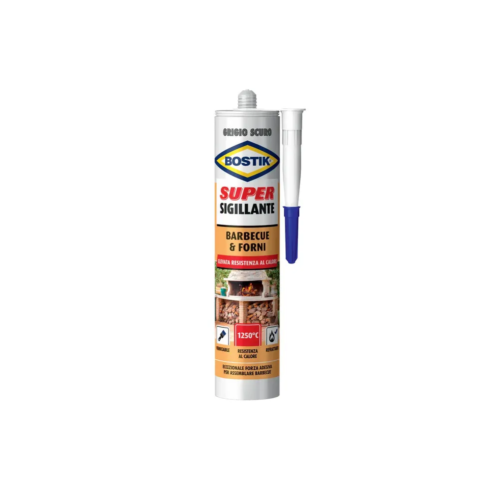 BOSTIK SIGILLANTE BARBECUE  FORNI 530 G CARTUC (12