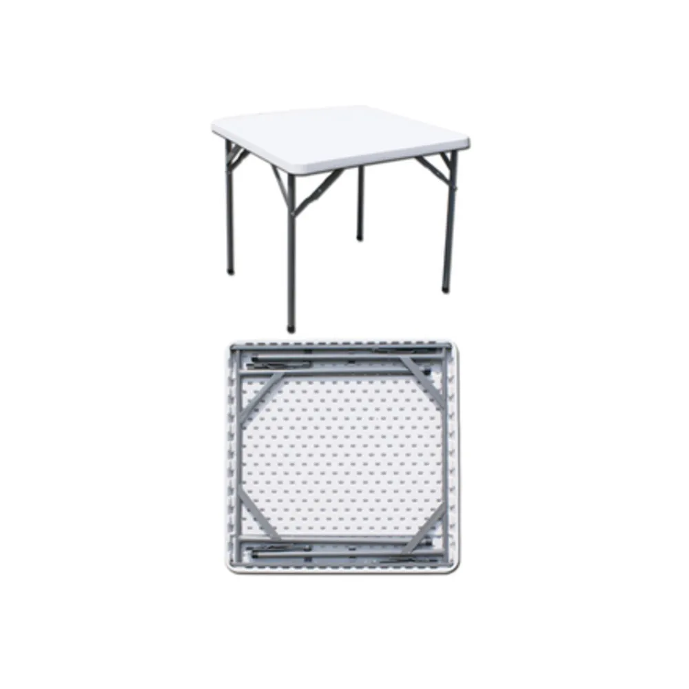 C TAVOLO IN ACCIAIO E HDPE PIEGHEVOLE 87X87XH74CM C TAVOLO IN ACCIAIO E HDPE PIEGHEVOLE 87X87XH74CM