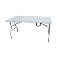 C TAVOLO IN ACCIAIO E HDPE PIEGHEVOLE 183X76XH74CM