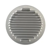 GRIGLIA AERAZIONE ALLUM C/RETE ANTINS D 100 MM