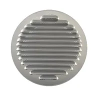 GRIGLIA AERAZIONE ALLUM C/RETE ANTINS D 100 MM