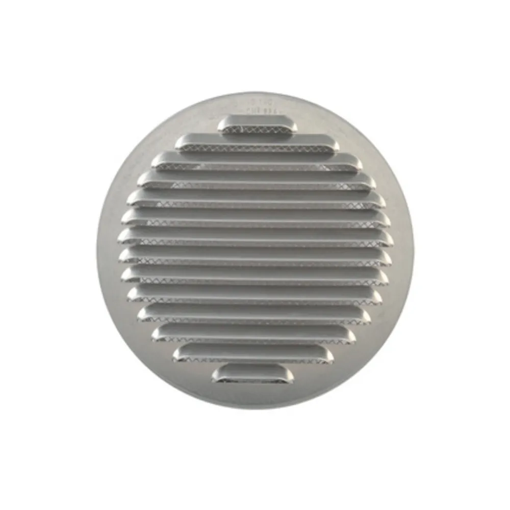 GRIGLIA AERAZIONE ALLUM C/RETE ANTINS D 100 MM