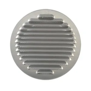 GRIGLIA AERAZIONE ALLUM C/RETE ANTINS D 100 MM