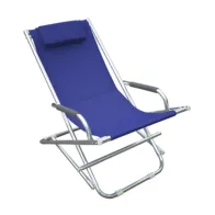 SEDIA SDRAIO PLAYA IN ALLUMINIO BLU (2