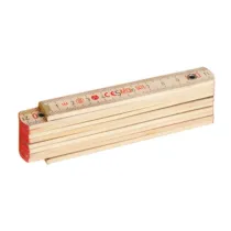METRO SEMPLICE IN LEGNO A 10 STECCHE 16 MM* (12
