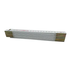 DOPPIO METRO 10 ASTE 16 MM LEGNO BIANCO (12
