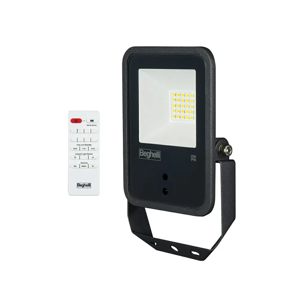 BEGHELLI PROIETTORE LED W20 - DUAL SENSOR C/TELEC BEGHELLI PROIETTORE LED W20 - DUAL SENSOR C/TELEC