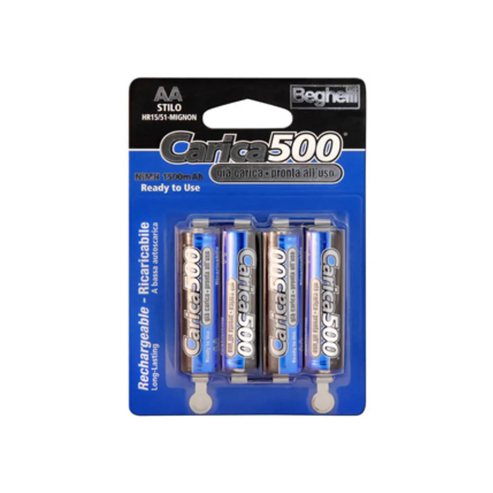BEGHELLI BATTERIA RICAR STILO 1500MAH BL 4 8851 (10 BEGHELLI BATTERIA RICAR STILO 1500MAH BL 4 8851 (10