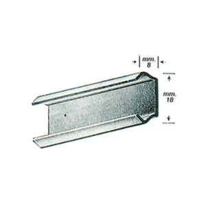 OMGE  119 BINARIO ANTINA SCORREVOLE ACC ZINC 3 M