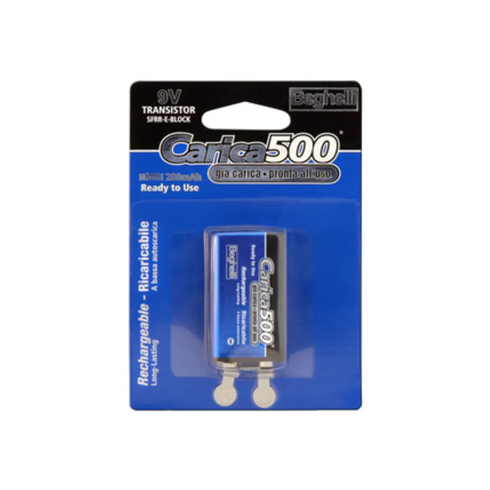 BEGHELLI BATTERIA RICAR 9V 200MAH BL 1 8853 (8 BEGHELLI BATTERIA RICAR 9V 200MAH BL 1 8853 (8