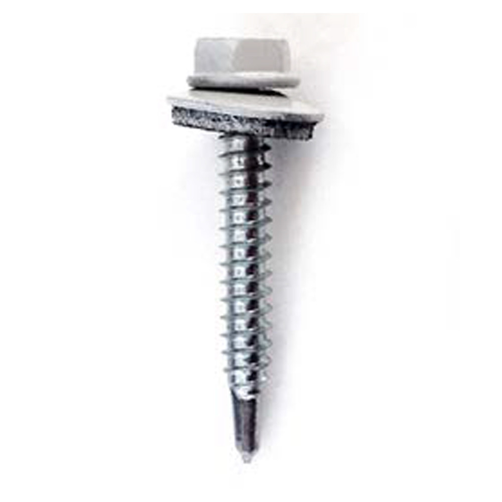 SELF-DRILLING SCREWS FOR LIGHT GRAY ROOFS 4.8X35 100PCS