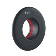 ROSONE P/STUFA A PELLET CORONA  5 CM D  8 CM NERO OPACO