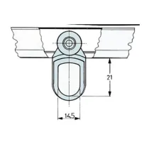OMGE  903 CARRELLO NYLON A 2 RUOTE D 15 NYL P 8 KG (50
