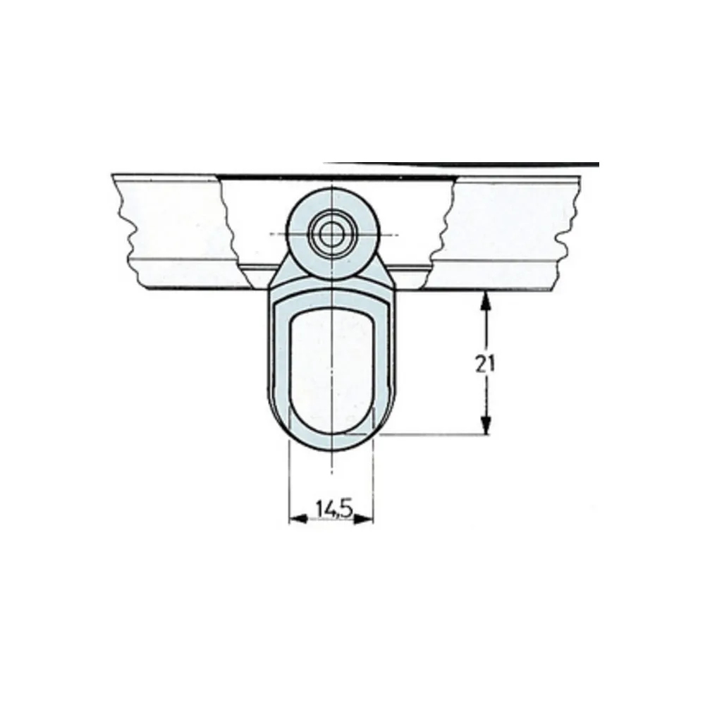 OMGE 903 CARRELLO NYLON A 2 RUOTE D 15 NYL P 8 KG (50 OMGE 903 CARRELLO NYLON A 2 RUOTE D 15 NYL P 8 KG (50