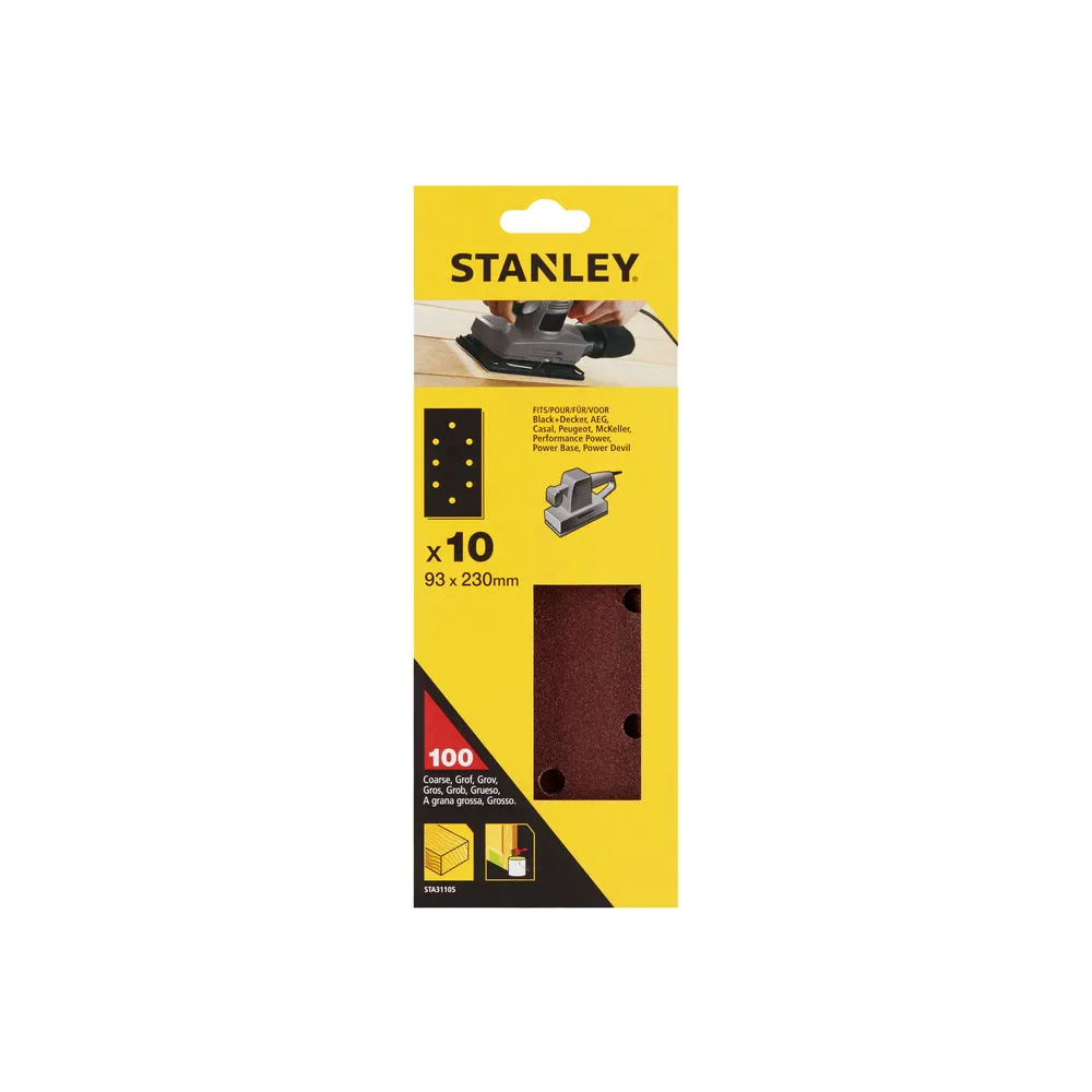 PIRANHA STANLEY STA31105 (X31105) 10 FOGLI FOR. B+D 93X230 GR.100